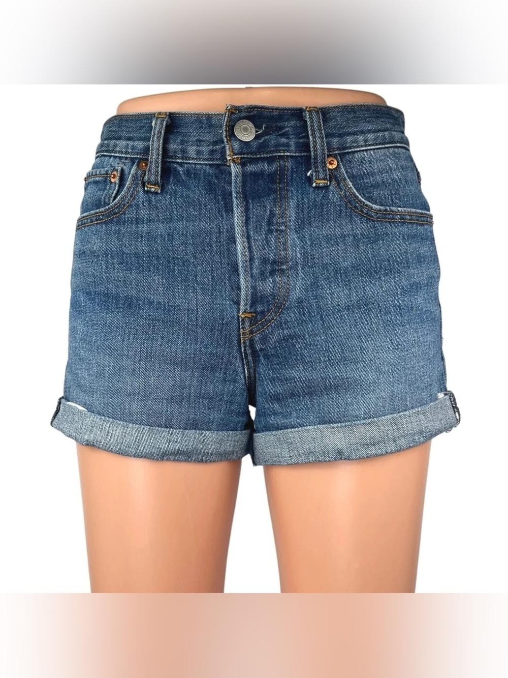 LEVI’S | WHITE OAK CONE DENIM JEAN SHORTS IN SIZE 30